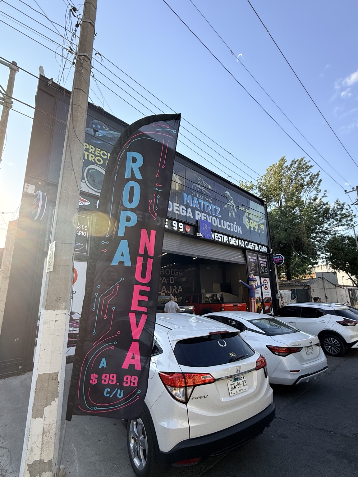 Entrada de Outlet de 99